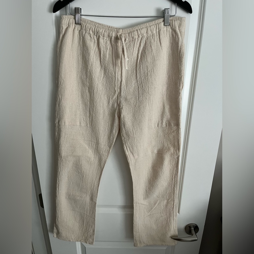 Drawstring linen pants